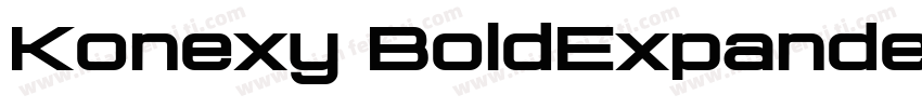 Konexy BoldExpanded字体转换
